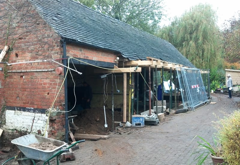 Garage Conversion Before