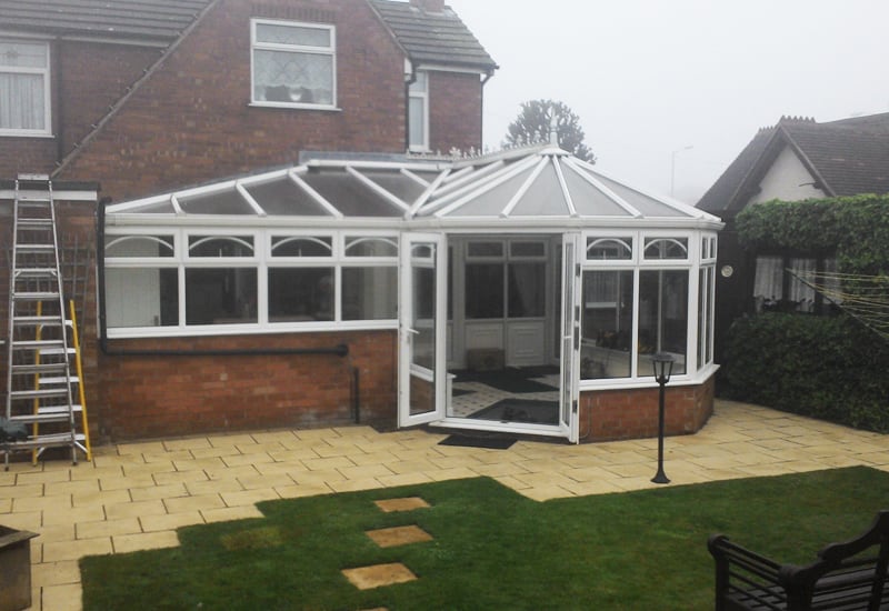 Solid Roof Conversion Mansfield Before Large